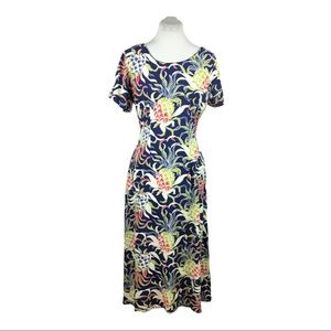 Vintage 90s Reyn Spooner Sz M Short sleeve dress